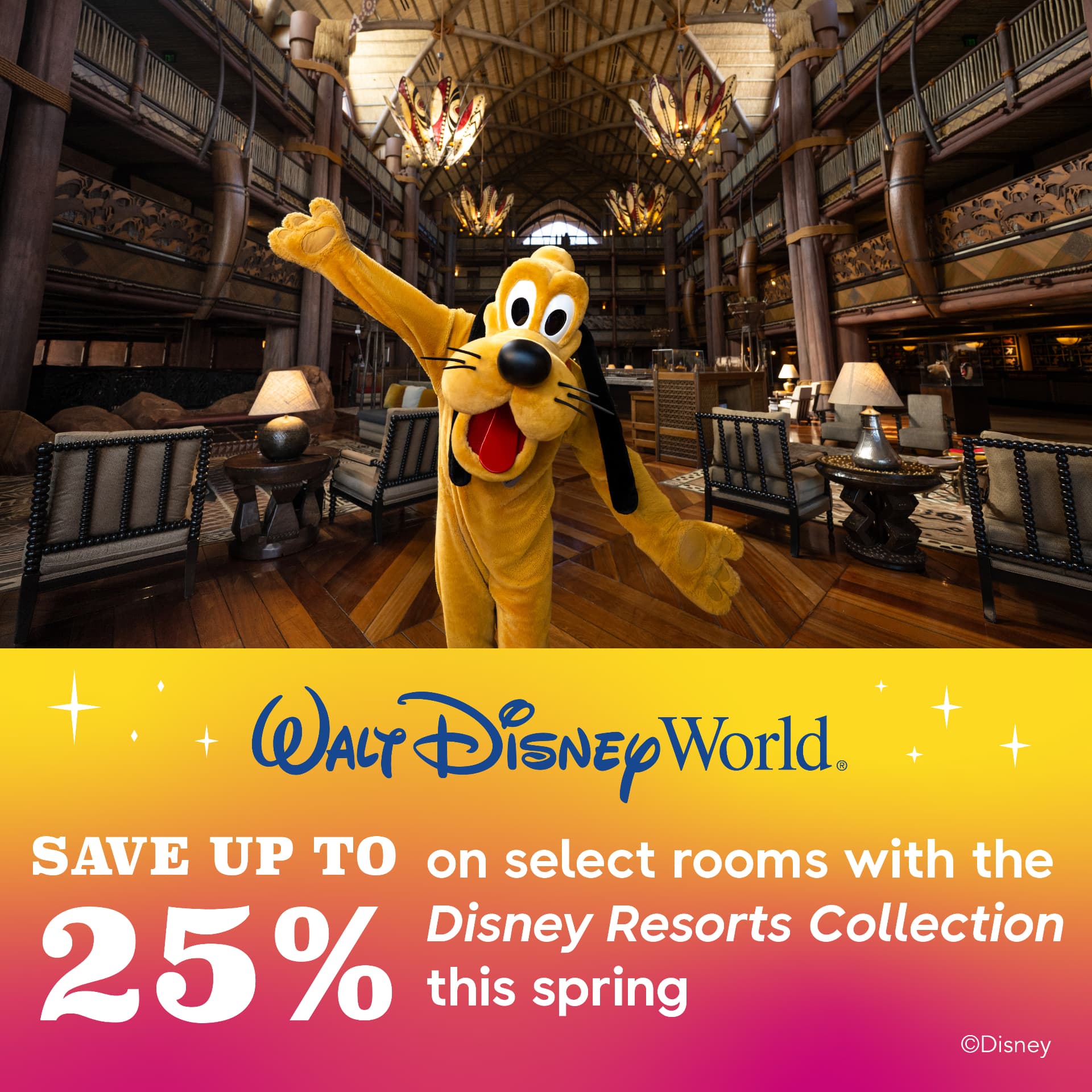 Save Up to 25% on Select Rooms at Walt Disney World